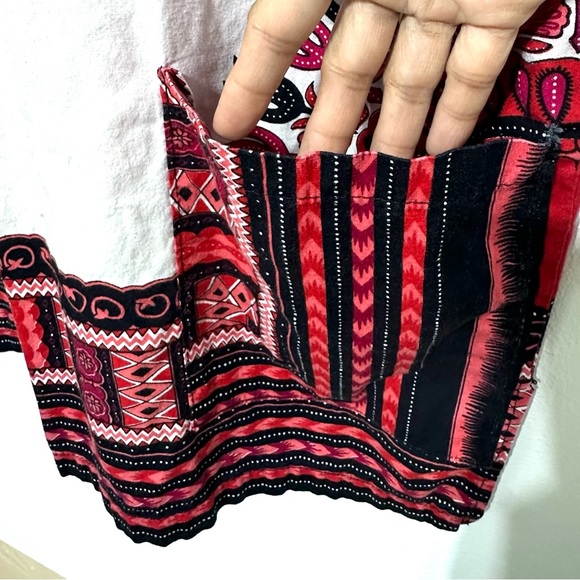 White and Red African Dashiki Top Small/Medium - Picture 6 of 8